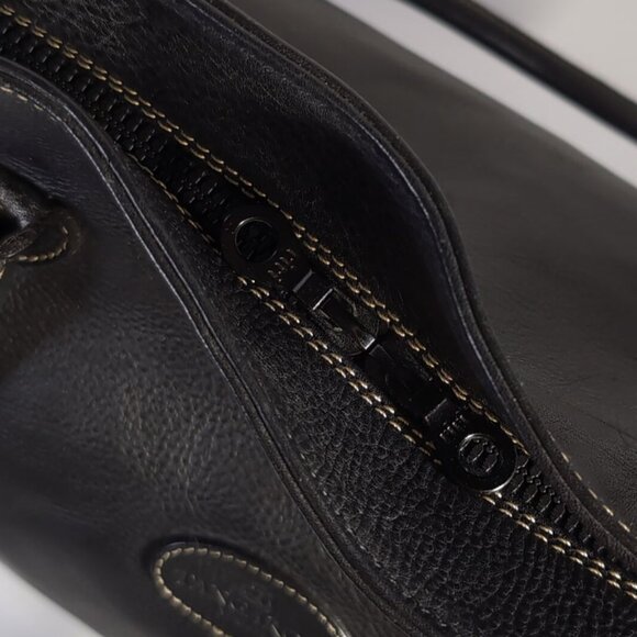 Terrida Tangaroa Black Leather Weekender Travel Tote Bag - Picture 8 of 13